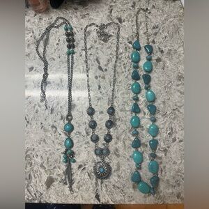 Turquoise Silver Necklace lot
